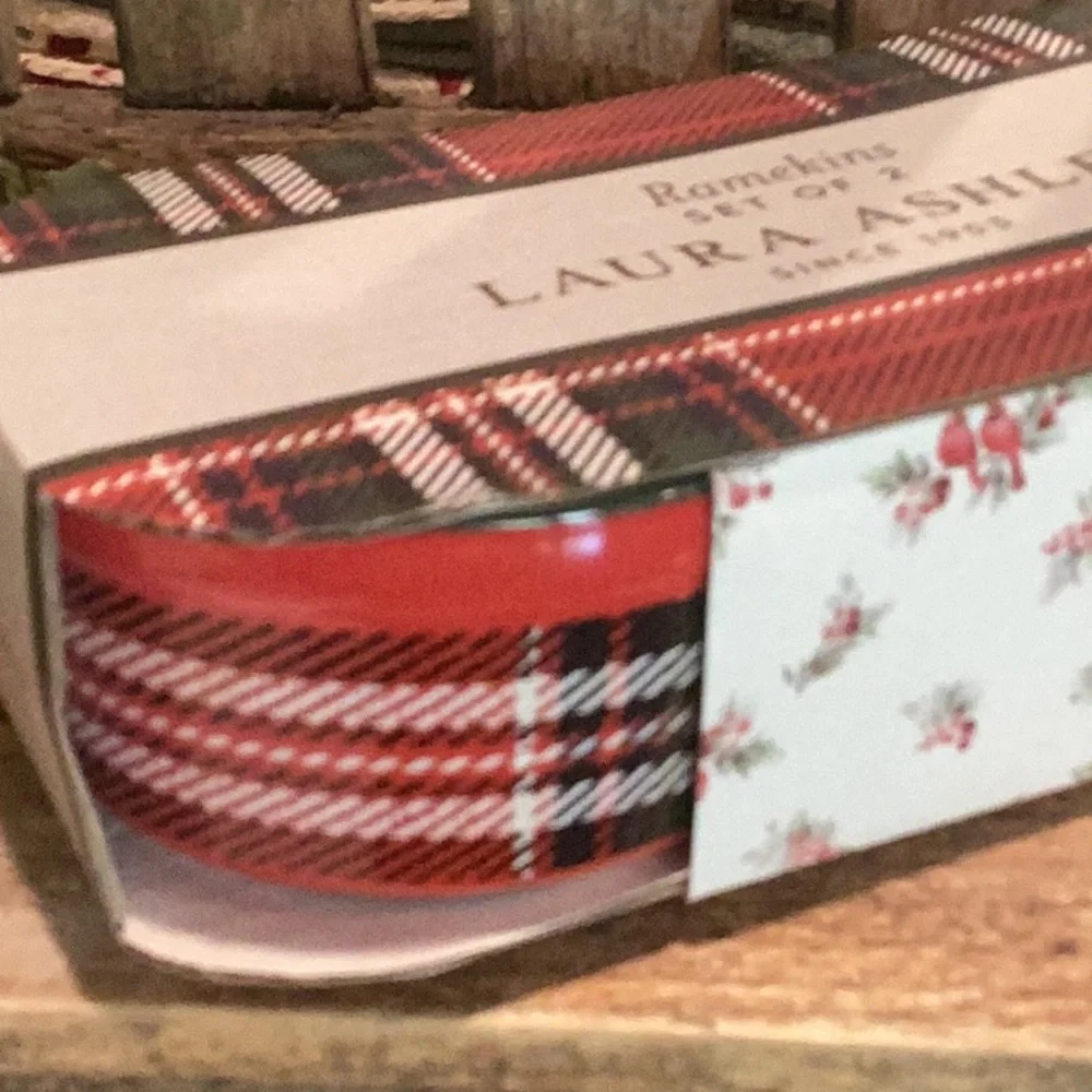 Laura Ashley Christmas Ramekins - set of 2